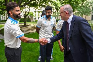 Australia PM met India team, chats with Virat Kohli