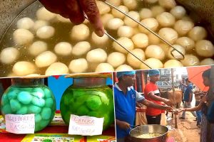 Sweet shop distribute free rasgulla on rasgulla day