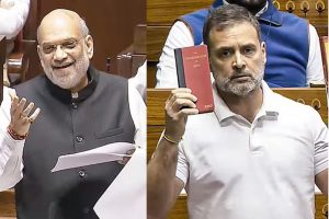 54-year-old 'yuva' leader with Constitution copy, Amit Shah slam Rahul Gandhi