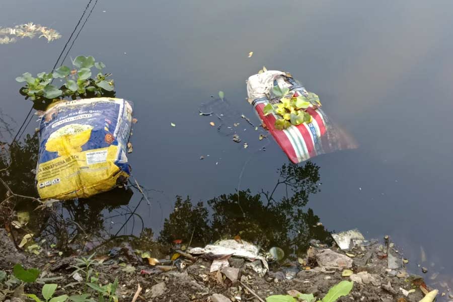 Parts of human bodies found from a pond in Barasat