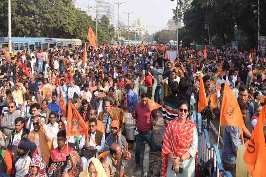 Protest Rally at Kolkata against Hindu atrocities in Bangladesh