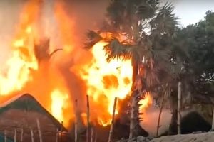 Massive fire at Mousuni island, 11 cottage burnt