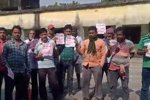 Potato farmers agitates in Memari