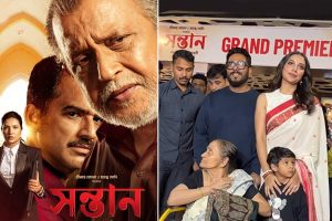 Director Raj Chakraborty's mother came in wheelchair to see Shontaan Movie