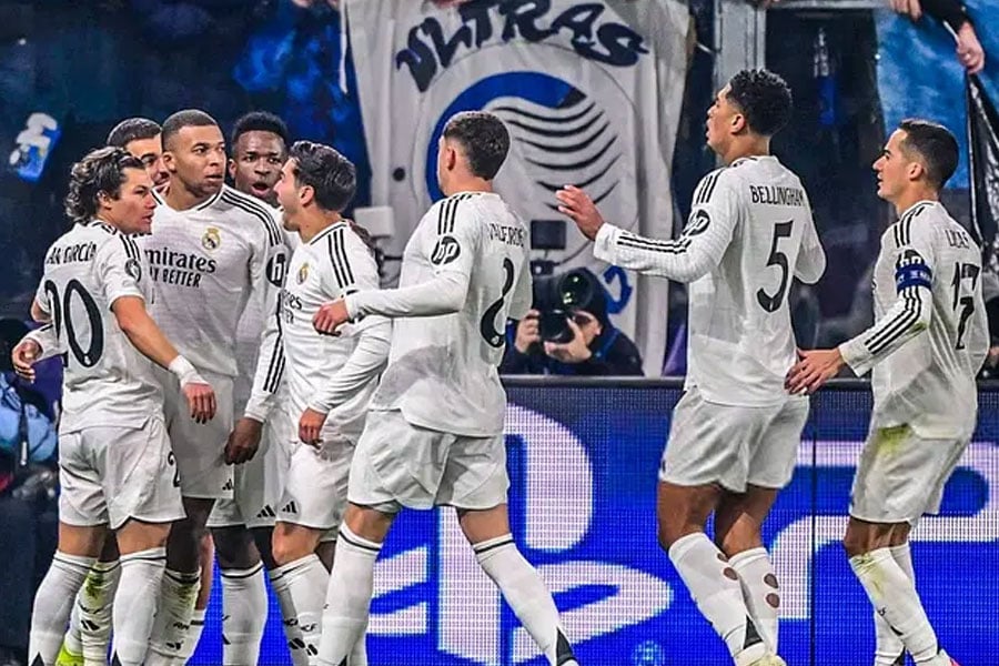 UEFA Champions League: Real Madrid beats Atalanta as Mbappe, Vinicius scores