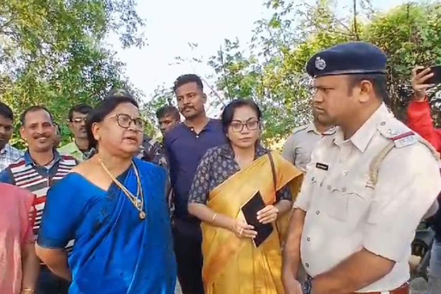 A delegates of National Commission for Women visits Sandeshkhali