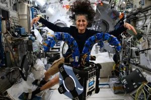 Sunita Williams works on robot that could capture satellite debris in space