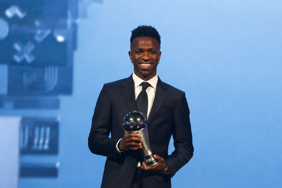 Vinicius Jr wins the FIFA The Best Award as Player of the Year 2024