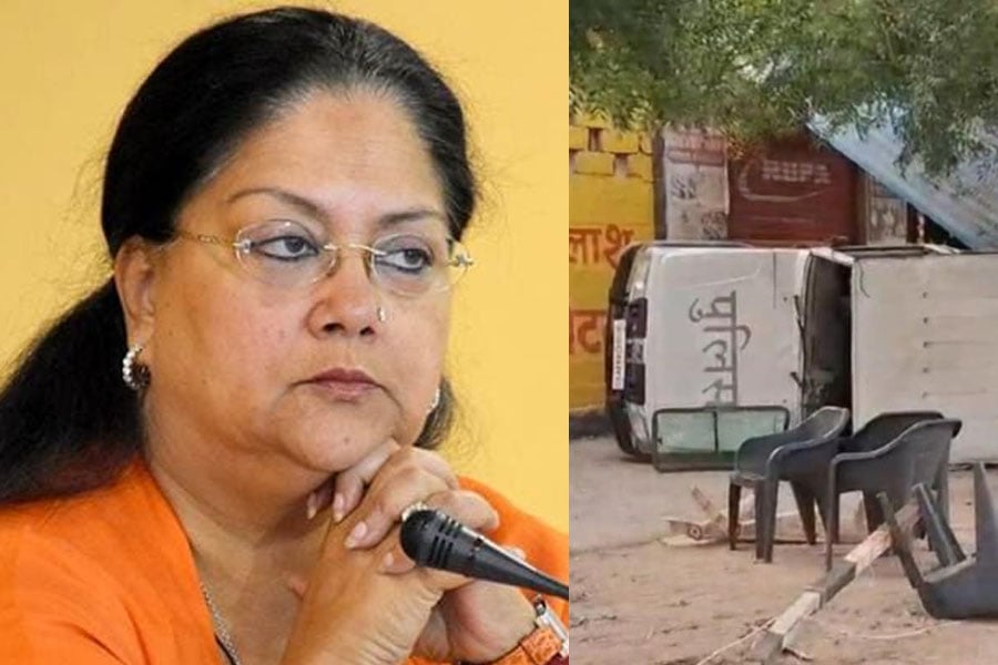 Vasundhara Raje convoy accident in Rajasthan Pali, several policemen injured