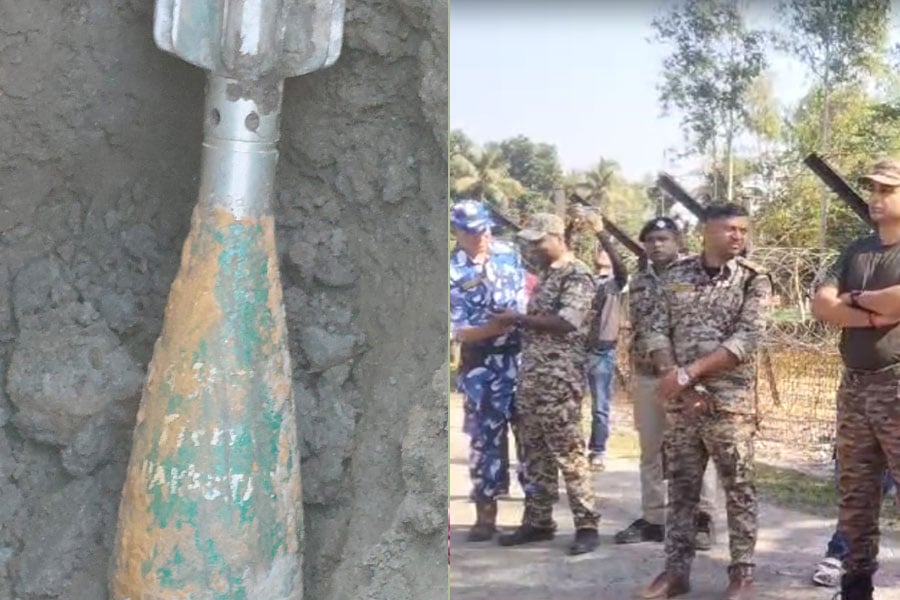 Pakistan mortar recovered in Dinhata border village