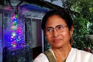 WB CM Mamata Banerjee decked up her house in X mass