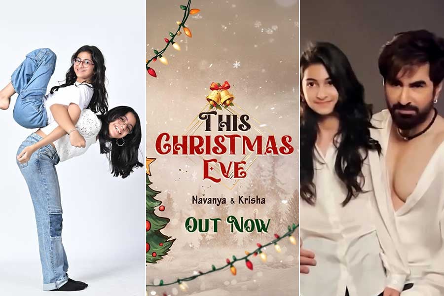 Jeet's Daughter Navanya and Niece Krisha Make Their Melodic Debut with 'Christmas' special music video