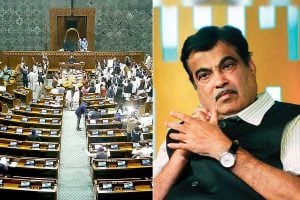 Nitin Gadkari with 19 BJP MPs skip One Nation One Poll session