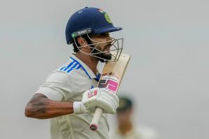 Nitish Kumar Reddy celebrates maiden Test fifty with Pushpa style