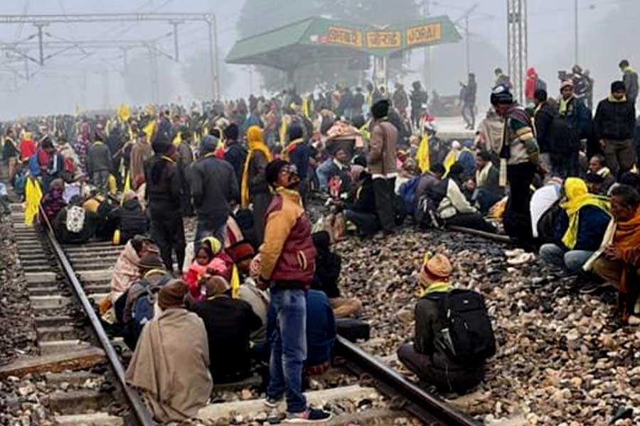 GCPA stages protest in railway track, service disrupted in a North Bengal