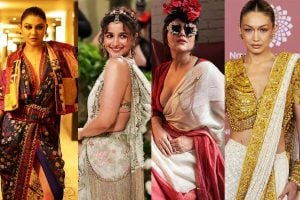 World Saree Day: Hollywood, Bollywood celebs in traditional Indian garments