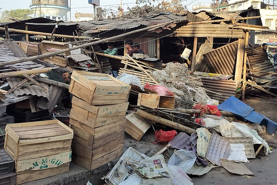 Hundreds of shops were demolished in Siliguri