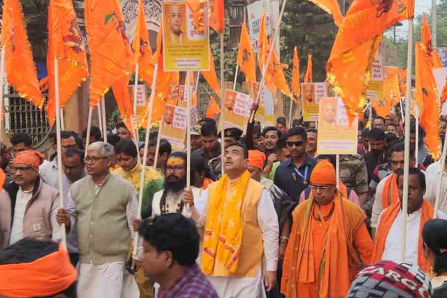 Protest rally on Bangladesh issue in West Bengal