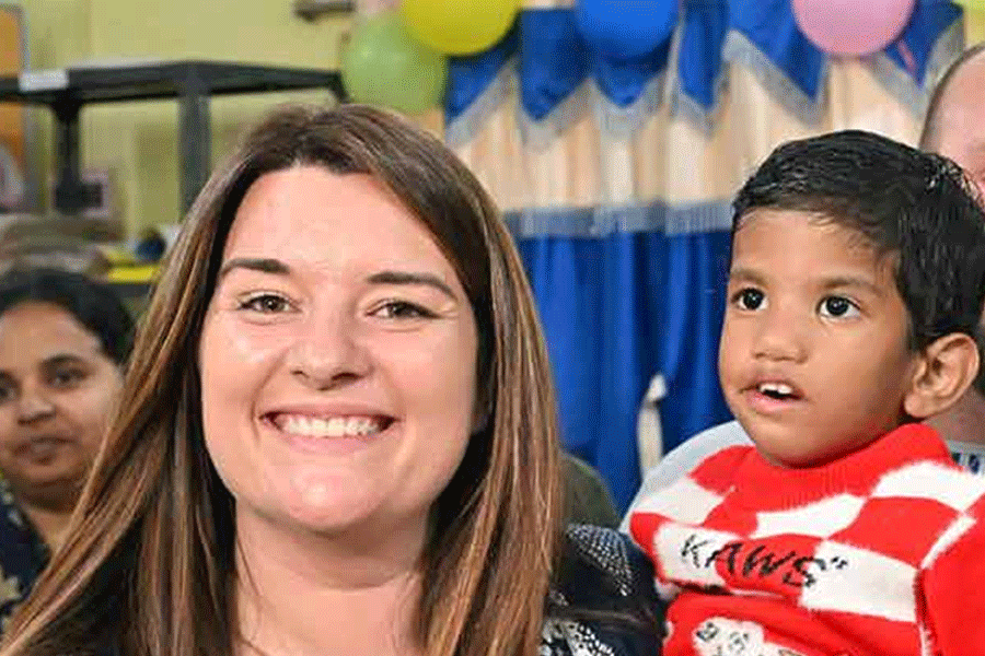 American Couple adopted a child from Midnapur Home