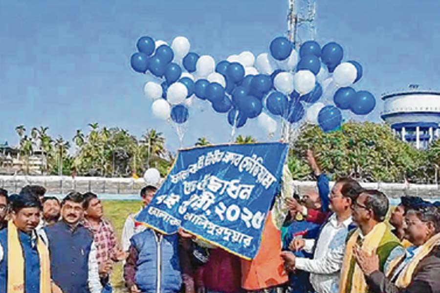 A stadium inaugurated in Falakata