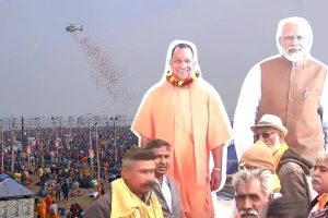 1.5 crore devotees took dip in Sangam Mahakumbh and attendees flock to Modi-Yogi cutouts to take selfies