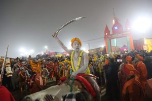 Mahakumbh: Naga sadhus enchant devotees at Triveni Sangam on Makar Sankranti