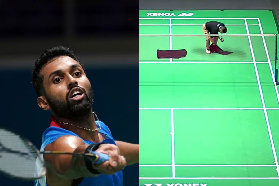 HS Prannoy's Malaysia Open Badminton match stopped for over 2 Hours after water leaks from roof