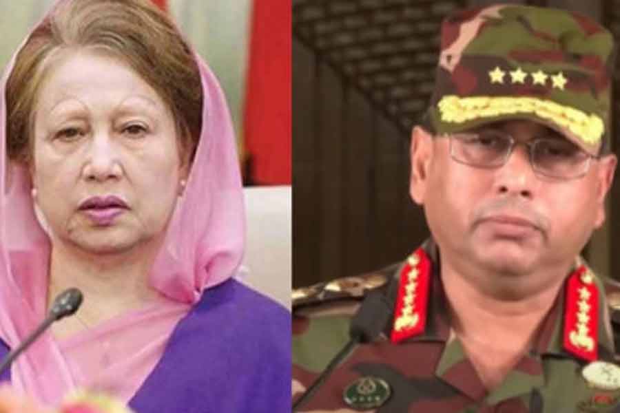 Bangladesh Army Chief meet BNP Chairperson Khaleda Zia