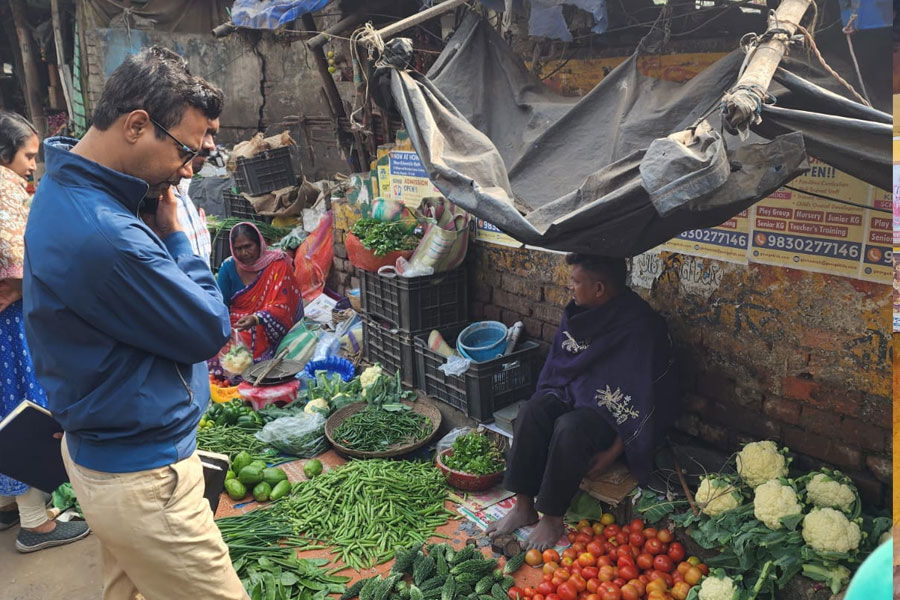 Agricultural marketing officers visited in three markets of Howrah