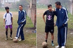 Subrata Bhattacharya running academy at Shyamnagar in his cost