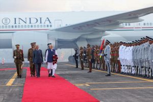 PM Modi in Mauritius for 2-day visit, gets warm welcome at airport