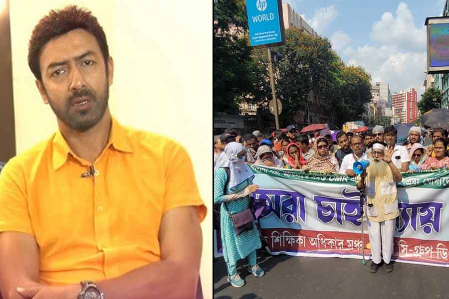 SSC Scam: Badsha Moitra joins Teacher's rally