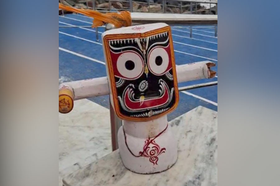 A idol of Jagannath found in digha