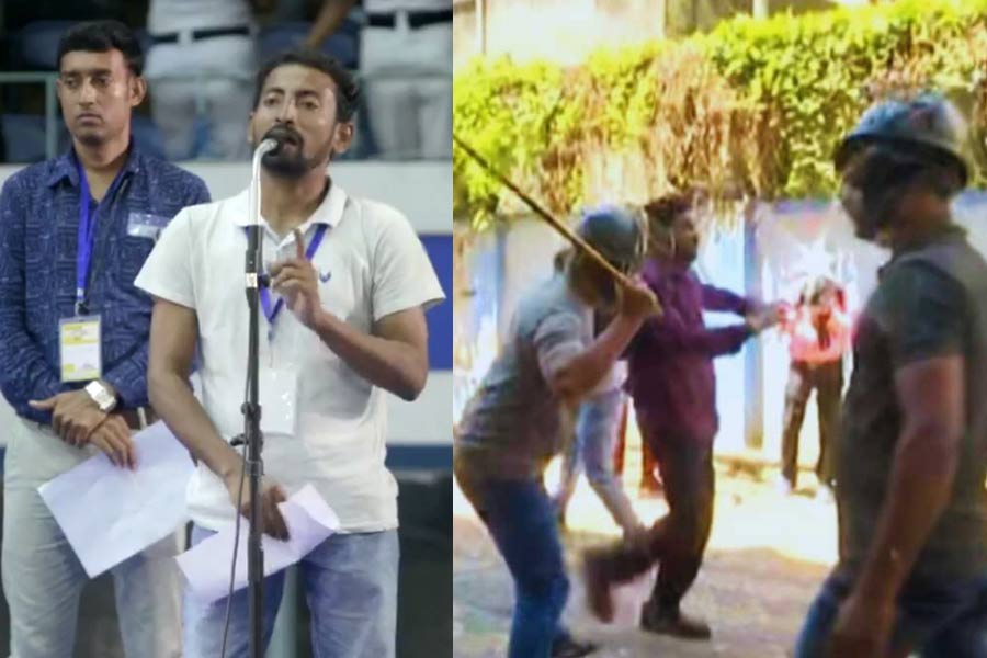 SSC jobless teacher Mehebub Mandal allegedly beaten by police at Kasba DI Office