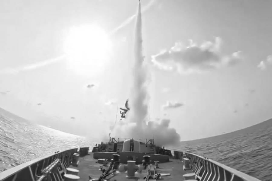 Indian Navy's latest indigenous guided missile destroyer INS Surat successfully tested
