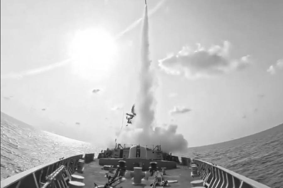 Indian Navy's latest indigenous guided missile destroyer INS Surat successfully tested