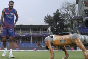 IPL 2025: Robot dog becomes 'friend' of Dhoni and Hardik