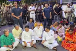 BJP state president Sukanta Majumdar meets with DGP Rajeev Kumar