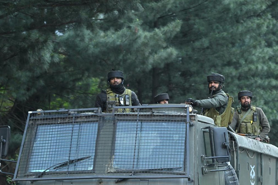 Jammu and Kashmir police arrested a suspected person
