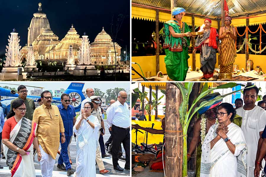 WB CM Mamata Banerjee visits Digha Jagannath Temple Sangbad Pratidin Photo Gallery: News Photos, Viral Pictures, Trending Photos - Sangbad Pratidin