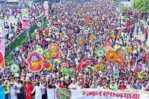 Bangladesh fundamentalist issued to change the name of mangal shobhajatra on bengali-new year