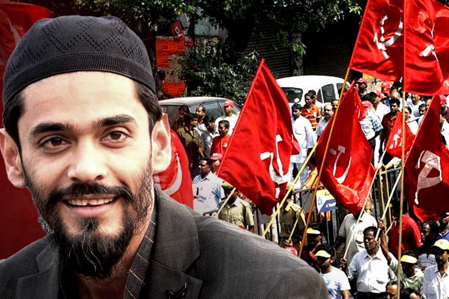 ISF MLA Nawsad Siddique wish good luck for CPIM Brigade Rally