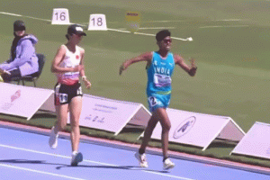 Indian athlete Nitin Gupta loses gold due to early celebration