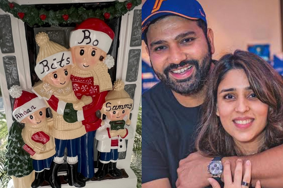 Face of Rohit Sharma's son revealed, video goes viral